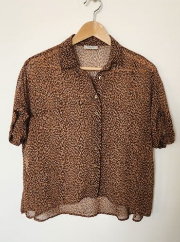 חולצה מכופתרת חולצה קצרה Pull&Bear