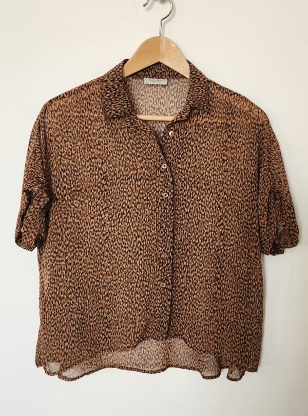 חולצה מכופתרת חולצה קצרה Pull&Bear