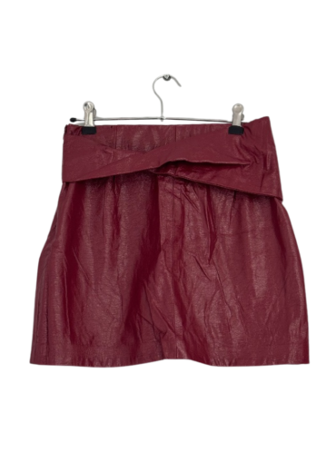 חצאית מיני דמוי עור Zara