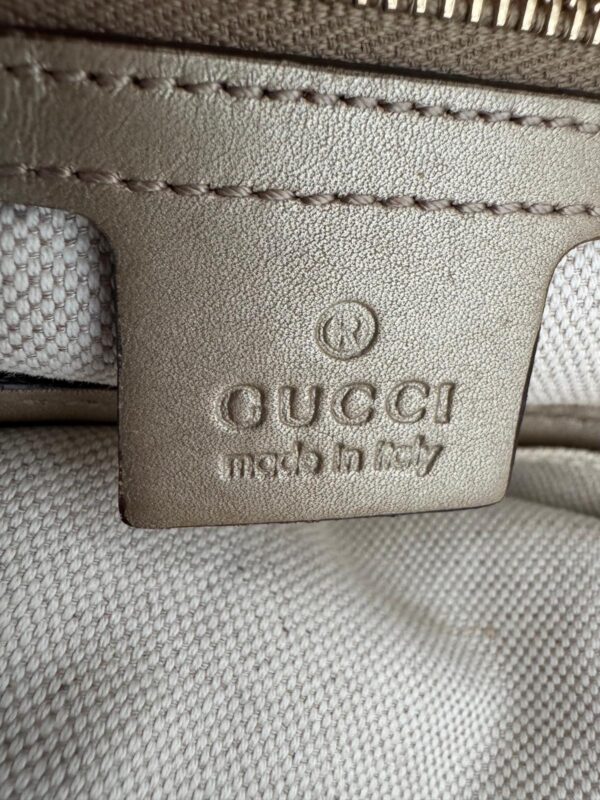 ⁦תיק כתף Gucci Beige Monogram Canvas & Leather⁩ – תמונה ⁦6⁩