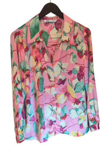 חולצה ארוכה חולצה מכופתרת Zara