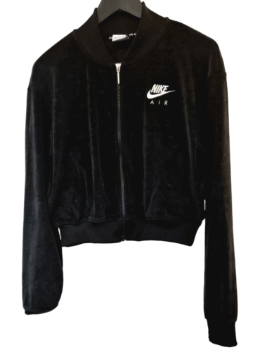 ז'קט בומבר קצוץ קטיפתי Nike