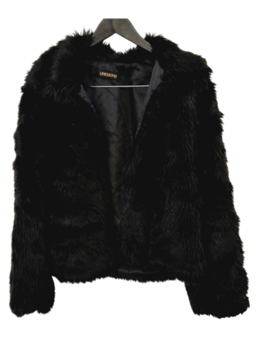 מעיל דמוי פרווה אסימטרי Lanshifei