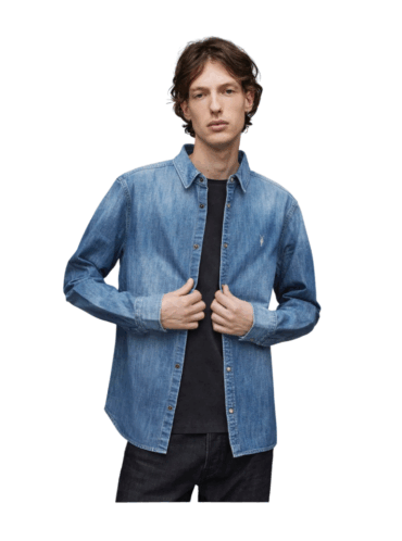 חולצה מכופתרת All saints gleason ls shirt