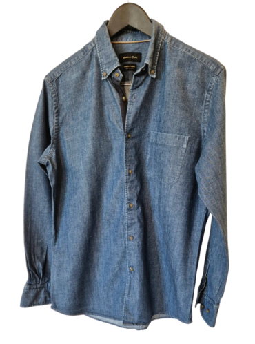 חולצה ג'ינס מכופתרת Massimo dutti