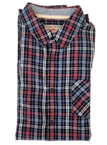 חולצה מכופתרת ארוכה משבצות Pull&Bear