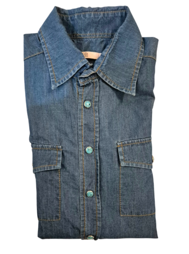 חולצה ג'ינס מכופתרת R.e.d valentino