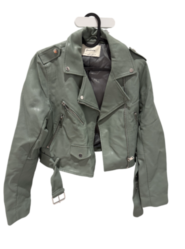 ז'קט עור Stradivarius Faux Leather