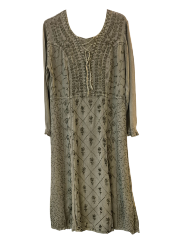 שמלת מקסי טוניקה רקומה Naqui new york