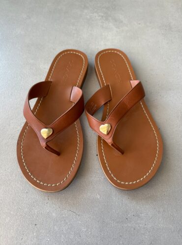 Coach leather sandals