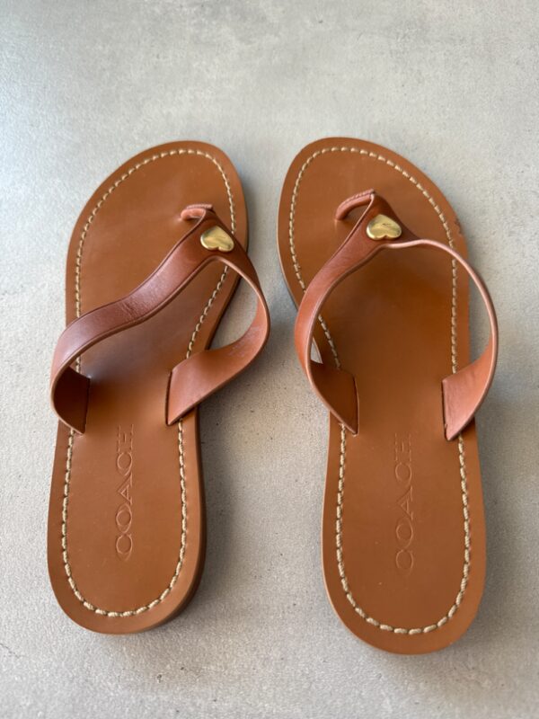⁦Coach leather sandals⁩ – תמונה ⁦2⁩