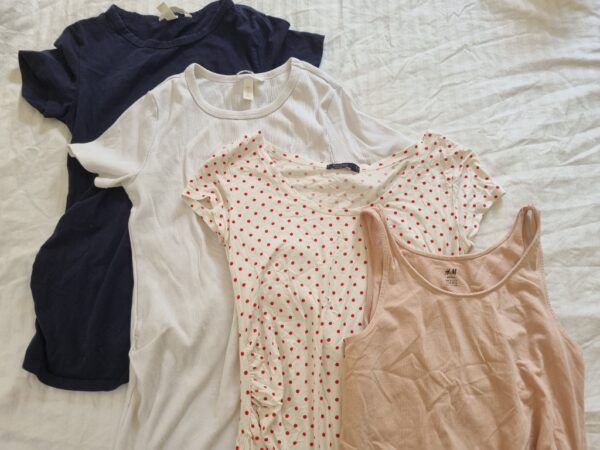 ⁦Four basic pregnancy shirts⁩ – תמונה ⁦2⁩